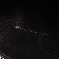 Pre Owned Saint Laurent Black Leather Tri Pocket Crossbody Bag