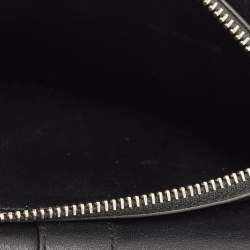 Pre Owned Saint Laurent Black Leather Tri Pocket Crossbody Bag