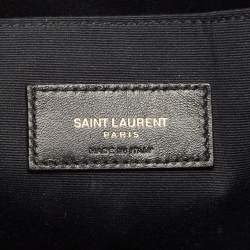 Saint Laurent Burgundy Matelassé Leather Cassandre Tablet Pouch