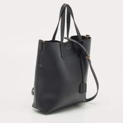 مملوكة مسبقًا Saint Laurent Black Leather Toy Shopper Tote