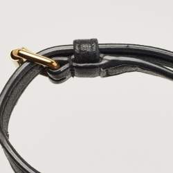 مملوكة مسبقًا Saint Laurent Black Leather Toy Shopper Tote