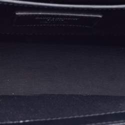 Pre Owned Saint Laurent Black Leather Medium Kate Shoulder Bag