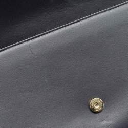 Pre Owned Saint Laurent Black Leather Medium Kate Tassel Shoulder Bag