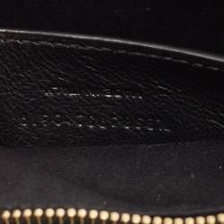 Pre Owned Saint Laurent Gold Leather Monogram Heart Clutch