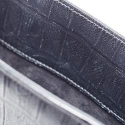 Pre Owned Saint Laurent Black Croc Leather Nano Classic Sac De Jour Tote