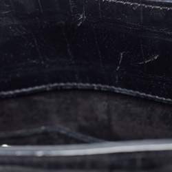 Pre Owned Saint Laurent Black Croc Leather Nano Classic Sac De Jour Tote