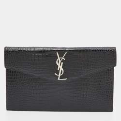 Ysl clearance croc clutch