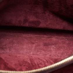 Pre Owned Saint Laurent Burgundy Leather Small Classic Sac De Jour Tote