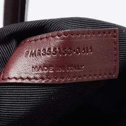 Pre Owned Saint Laurent Burgundy Leather Small Classic Sac De Jour Tote