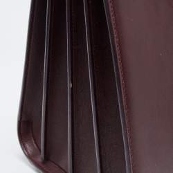 Pre Owned Saint Laurent Burgundy Leather Small Classic Sac De Jour Tote