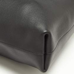 Saint Laurent Black Leather Toy Shopper Tote