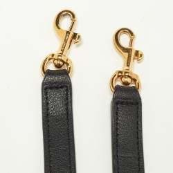 Saint Laurent Black Leather Toy Shopper Tote
