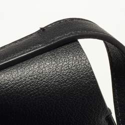 Saint Laurent Black Leather Toy Shopper Tote