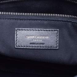 Saint Laurent Black Crinkled Leather Large Niki Shoulder Bag