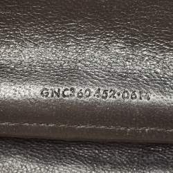 Pre Owned Saint Laurent Beige Matelassé Leather Cassandre Wallet on Chain