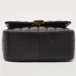 Saint Laurent Black Quilted Leather Medium Vicky Shoulder Bag
