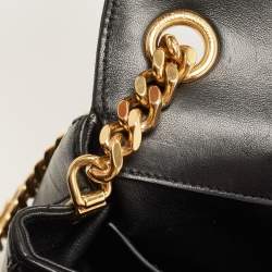 Saint Laurent Black Quilted Leather Medium Vicky Shoulder Bag