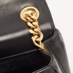 Saint Laurent Black Quilted Leather Medium Vicky Shoulder Bag