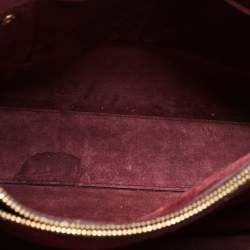Pre Owned Saint Laurent Burgundy Leather Small Classic Sac De Jour Tote