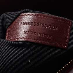 Pre Owned Saint Laurent Burgundy Leather Small Classic Sac De Jour Tote