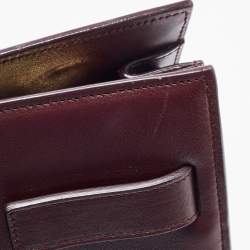 Pre Owned Saint Laurent Burgundy Leather Small Classic Sac De Jour Tote