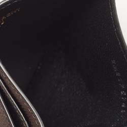 Pre Owned Saint Laurent Black Leather Logo Card Holder