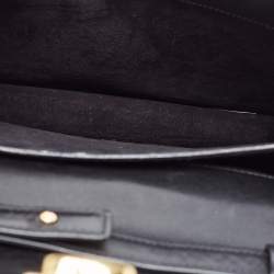 Saint Laurent Black Leather High School Top Handle Bag