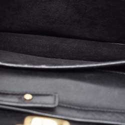 Saint Laurent Black Leather High School Top Handle Bag