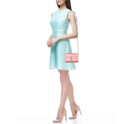 Pre Owned Saint Laurent Pink Leather Small Kate Shoulder Bag