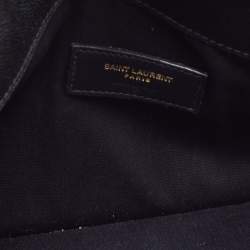 Saint Laurent Black Leather Uptown Pouch