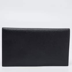 Pre Owned Saint Laurent Black Leather Uptown Pouch