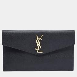 Saint Laurent Black Leather Uptown Pouch