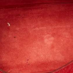 Pre Owned Saint Laurent Red Leather Classic 6 Duffle Bag