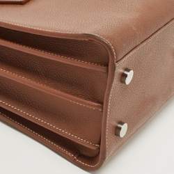 Pre Owned Saint Laurent Brown Grained Leather Baby Classic Sac De Jour Tote