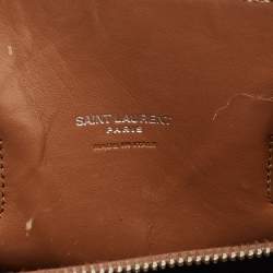 Pre Owned Saint Laurent Brown Grained Leather Baby Classic Sac De Jour Tote
