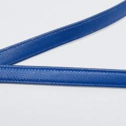 مملوكة مسبقًا Saint Laurent Blue Leather Nano Classic Sac De Jour Tote