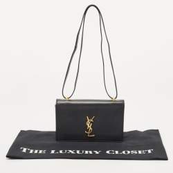 Pre Owned Saint Laurent Black Leather Dylan Small Shoulder Bag