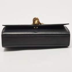 Pre Owned Saint Laurent Black Leather Medium Kate Tassel Chain Bag