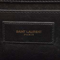 Pre Owned Saint Laurent Black Leather Medium Kate Tassel Chain Bag