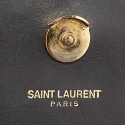 Pre Owned Saint Laurent Black Leather Medium Kate Tassel Chain Bag