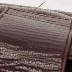 Pre Owned حقيبة يد سان لوران بوكساندرا جلد شيفرون  مونوغرامي سوداء بسلسلة