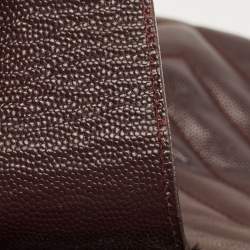 Pre Owned حقيبة يد سان لوران بوكساندرا جلد شيفرون مونوغرامي سوداء بسلسلة