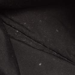 Pre Owned حقيبة يد سان  لوران بوكساندرا جلد شيفرون مونوغرامي سوداء بسلسلة