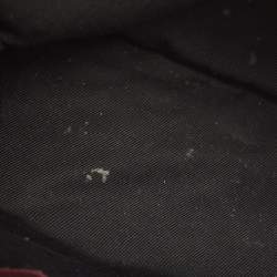 Pre Owned حقيبة يد سان لوران بوكساندرا جلد شيفرون مونوغرامي سوداء بسلسلة