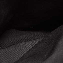 Pre Owned Saint Laurent Burgundy Chevron Leather Classic Monogram Shopping Tote