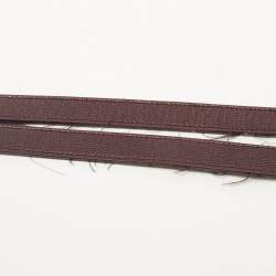 Pre Owned Saint Laurent Burgundy Chevron Leather Classic Monogram Shopping Tote