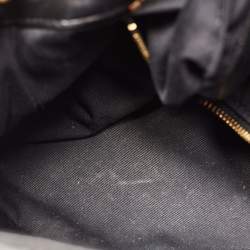 Pre Owned Saint Laurent Black Quilted Leather Small Loulou Puffer Shoulder Bag