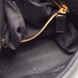 Pre Owned Saint Laurent Black Quilted Leather Small Loulou Puffer Shoulder Bag