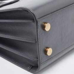 Pre Owned Saint Laurent Grey Leather Nano Classic Sac De Jour Tote