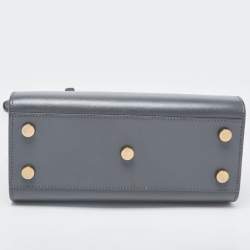 Pre Owned Saint Laurent Grey Leather Nano Classic Sac De Jour Tote
